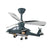 SearchFindOrder Gray / 58W / 110V Helicopter Ceiling Fan With Led Lights and Remote