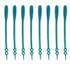 SearchFindOrder Green 16pc/pack No Tie Elastic Silicone Shoelaces