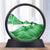 SearchFindOrder green / 7 inch 3D Hourglass Moving Sand Art Decor