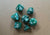 SearchFindOrder Green 7pcs/set 17 Colors Multifaceted Dice