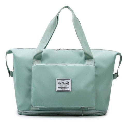 SearchFindOrder Green Large Capacity Lightweight Waterproof Folding Travel Bag