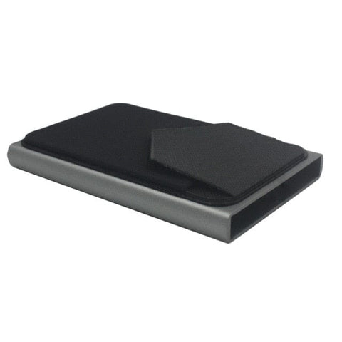 SearchFindOrder Grey Pop-out RFID Card Holder Slim Aluminum Wallet
