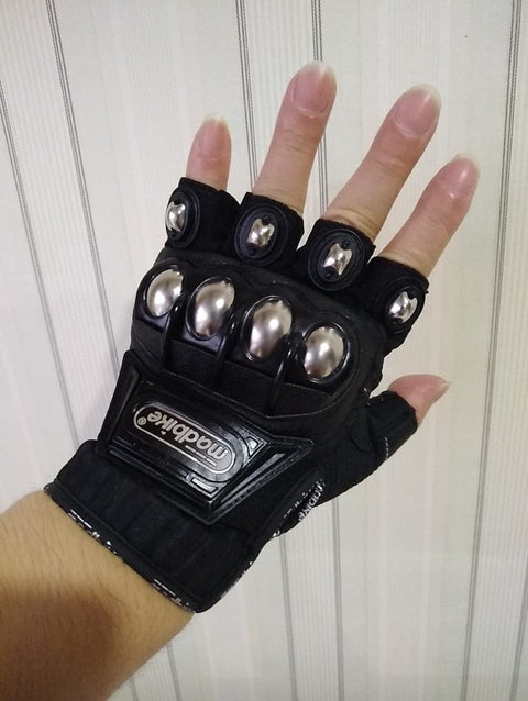 SearchFindOrder Half Finger Black / M Motorcycle Tactical Gloves