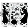 SearchFindOrder halloween 1 Horror Halloween Decoration Double Sided Removable Wall and Window Decals