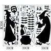 SearchFindOrder halloween 1 Horror Halloween Decoration Double Sided Removable Wall and Window Decals