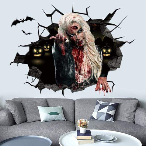 SearchFindOrder halloween 50X70cm 2 Horror 3D Halloween Wall Decals