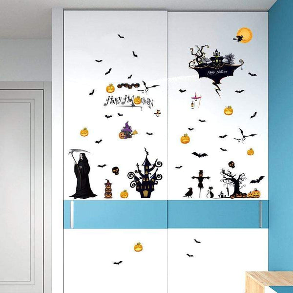 SearchFindOrder halloween Horror Halloween Decoration Double Sided Removable Wall and Window Decals