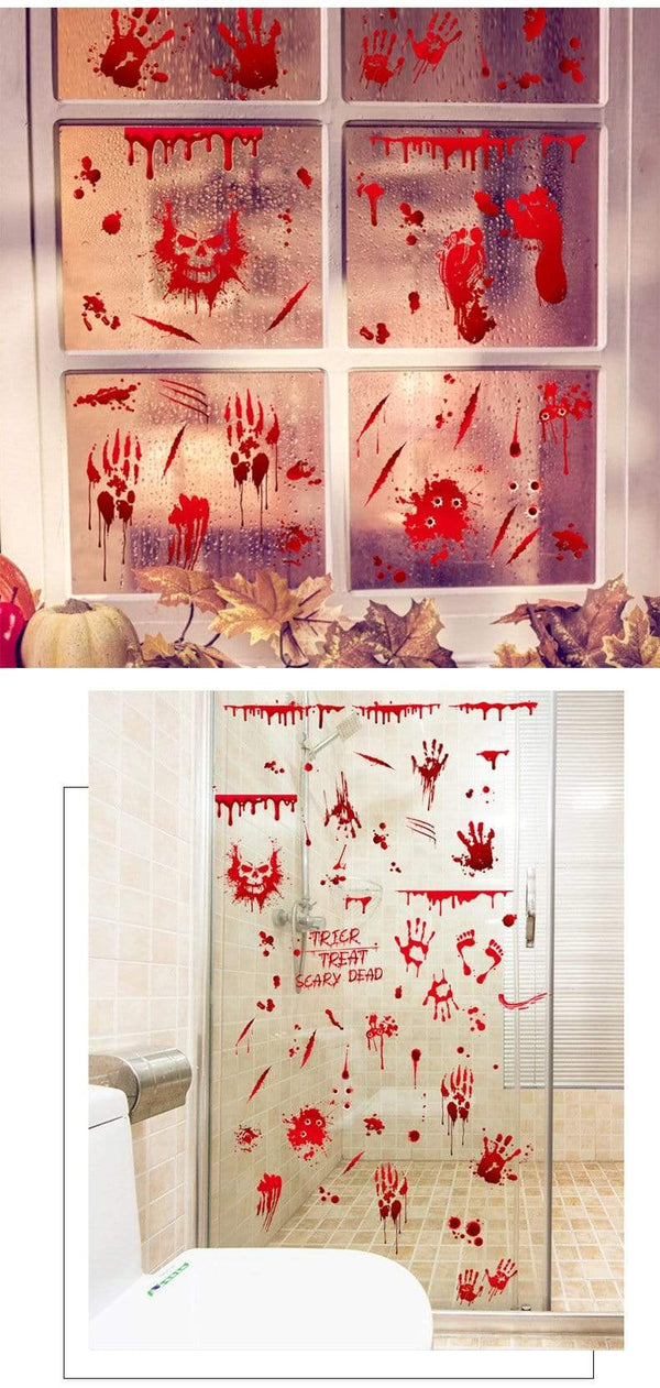SearchFindOrder halloween Horror Halloween Decoration Double Sided Removable Wall and Window Decals