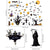 SearchFindOrder halloween Horror Halloween Decoration Double Sided Removable Wall and Window Decals