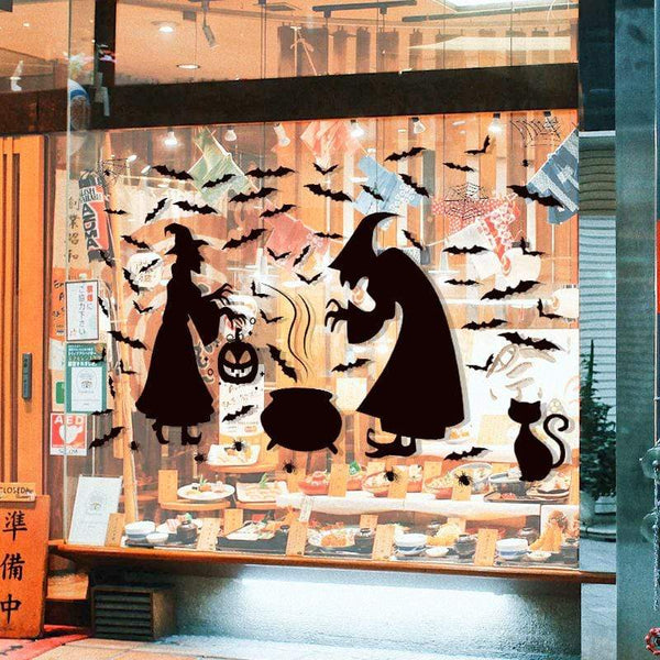 SearchFindOrder halloween Horror Halloween Decoration Double Sided Removable Wall and Window Decals