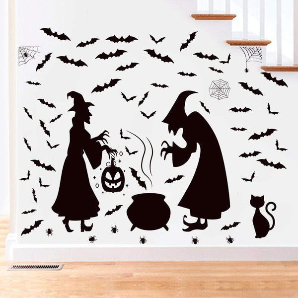 SearchFindOrder halloween Horror Halloween Decoration Double Sided Removable Wall and Window Decals