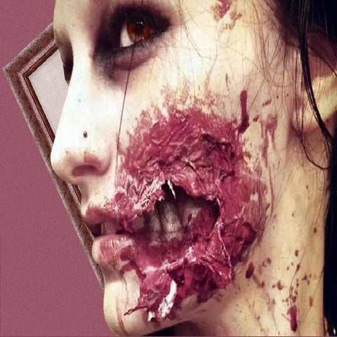 SearchFindOrder halloween Mouth 1PCS Face Bitten by a Zombie Scar