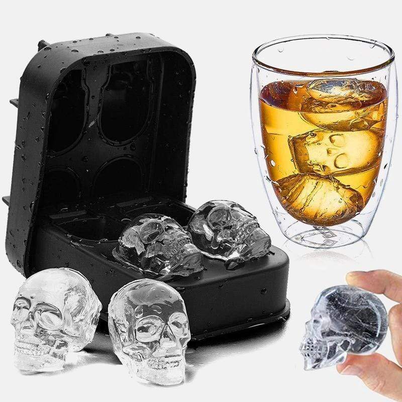 3D Skull Silicone Mold Ice Cube Maker & Chocolate Mold– SearchFindOrder
