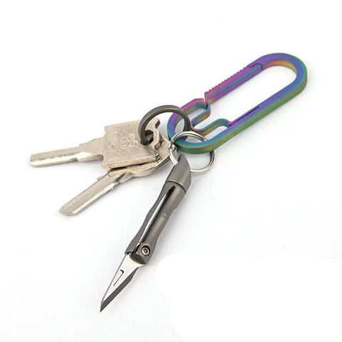 SearchFindOrder itanium Alloy Mini Folding Keychain Knife