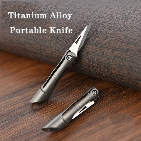 SearchFindOrder itanium Alloy Mini Folding Keychain Knife