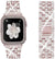 SearchFindOrder Jewelry & Watches Rose pink-Case / 38mm Women Bling Diamond Strap With Case for Apple Watch