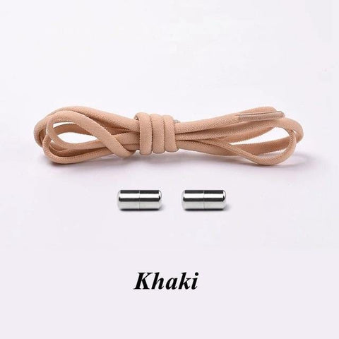 SearchFindOrder Khaki Smart No-Tie Shoelaces