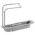 SearchFindOrder kitchenware Gray Adjustable Kitchen Sink Holder Rack