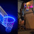 SearchFindOrder LED Basketball Hoop Light Solar Powered Color Changing  Induction Lamp