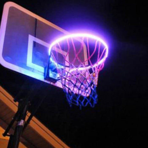 SearchFindOrder LED Basketball Hoop Light Solar Powered Color Changing  Induction Lamp