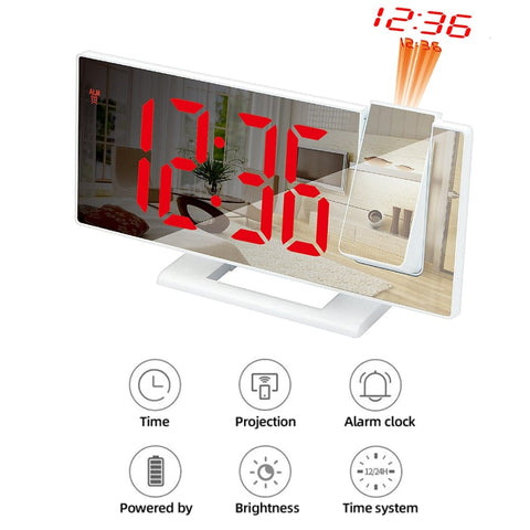 SearchFindOrder LED Digital Projection Alarm Clock
