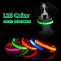 SearchFindOrder LED Dog Collar - USB Rechargeable
