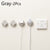 SearchFindOrder Light Grey Power Cord Holding Wall Hook (2 Pieces)