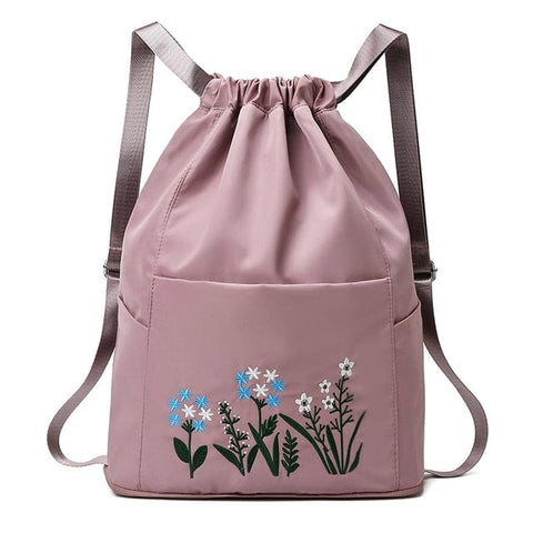 SearchFindOrder Light Pink Waterproof Folding Large Travel Backpack