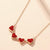 SearchFindOrder Love Heart & Lucky Clover Pendant Necklace