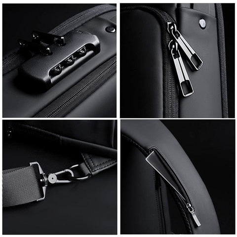 SearchFindOrder Luxury Multifunctional Anti-Theft USB Charging Crossbody Travel Sling Bag