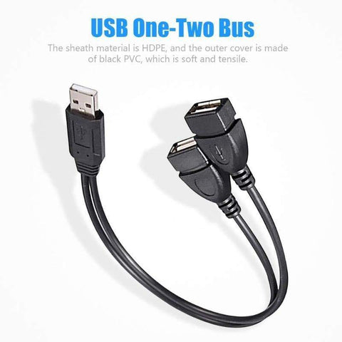 SearchFindOrder Male to Dual USB Female USB Charging Power Cable