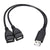 SearchFindOrder Male to Dual USB Female USB Charging Power Cable