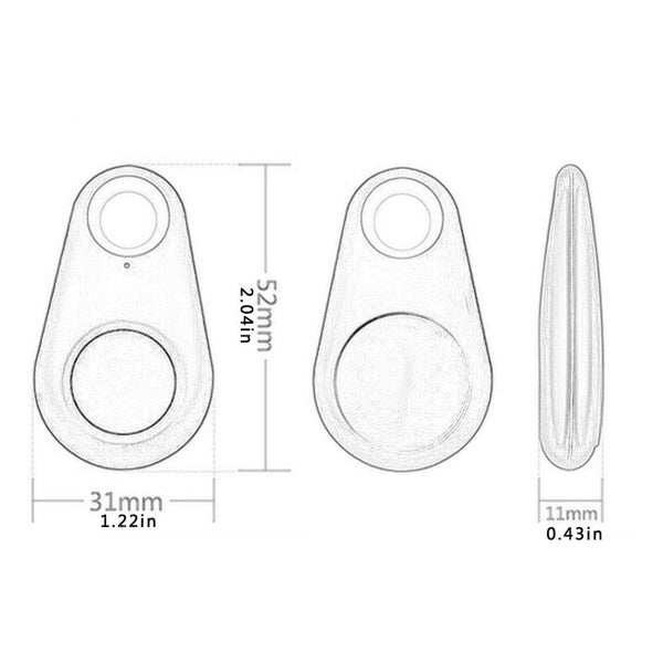 SearchFindOrder Mini Bluetooth 4.0 GPS Tracker Alarm Locator Tag