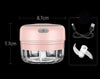 SearchFindOrder Mini Choppers Pink 100ml USB Rechargeable Mini Crusher/Chopper