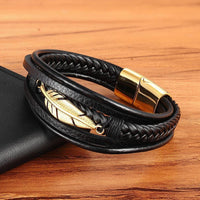 SearchFindOrder Multi-layer Leather Bracelet for Men