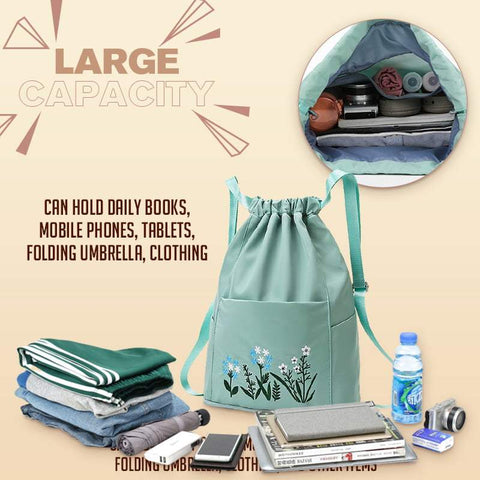 SearchFindOrder Multi-Purpose Portable Travel Drawstring Backpack