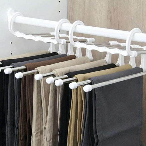SearchFindOrder Multifunctional Adjustable Closet Organizer Trouser Hanger