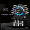 SearchFindOrder Multifunctional Magnetic Trox Shape Screwdriver with 15 Hex Bits