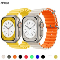 SearchFindOrder Ocean Silicone Strap Band For Apple iWatch Ultra