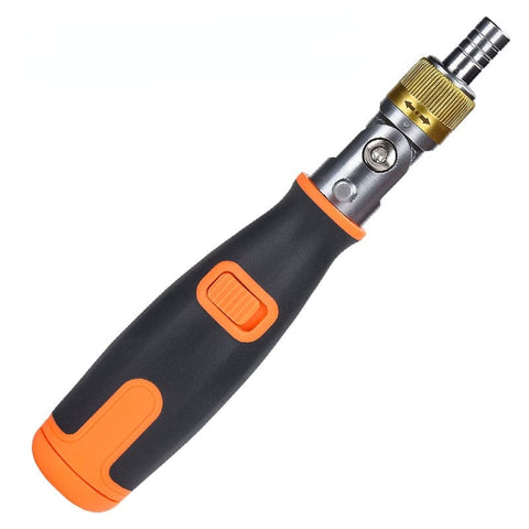 SearchFindOrder Orange 10-in-1 Multi-Angle Portable Ratchet Screwdriver⁠