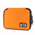 SearchFindOrder Orange Outdoor Travel Kit Waterproof Nylon Cable Holder Bag Electronic Accessories USB Drive Storage Case Camping Hiking Organizer Bag