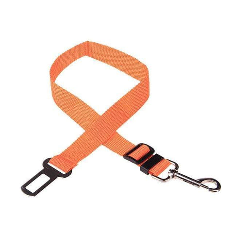 SearchFindOrder Orange Pet Seat Belt Adjustable Leash