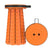 SearchFindOrder orange Portable Retractable Folding Stool