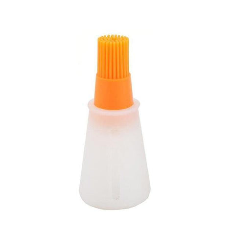 SearchFindOrder Orange Silicone Oil Bottle with Brush