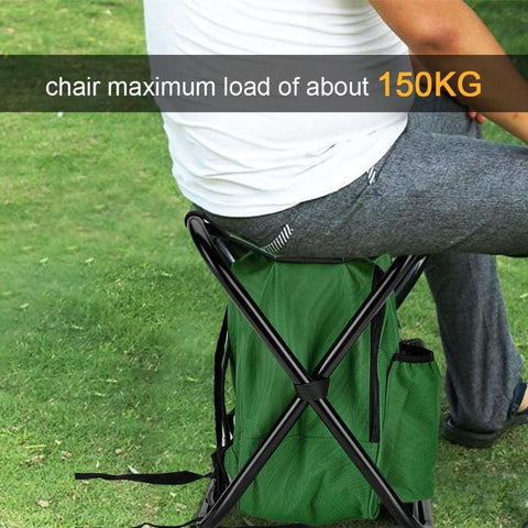 SearchFindOrder Outdoor Large Capacity Portable Cooler Chair Backpack Holds up to 400lbs