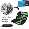 SearchFindOrder Outdoor Travel Kit Waterproof Nylon Cable Holder Bag Electronic Accessories USB Drive Storage Case Camping Hiking Organizer Bag