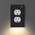 SearchFindOrder Outlet Wall Plate with LED Night Lights