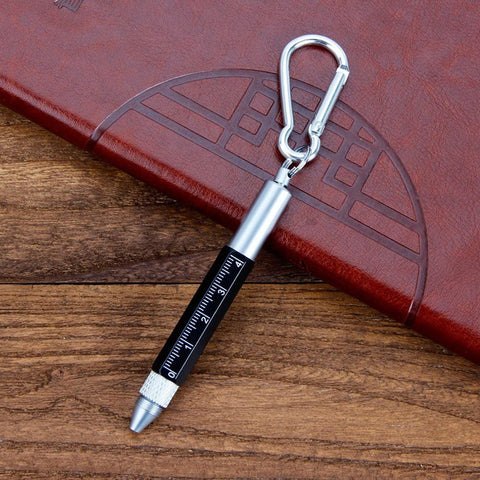 SearchFindOrder oval black Multifunctional Touch Screen Keychain Screw Driver Pen