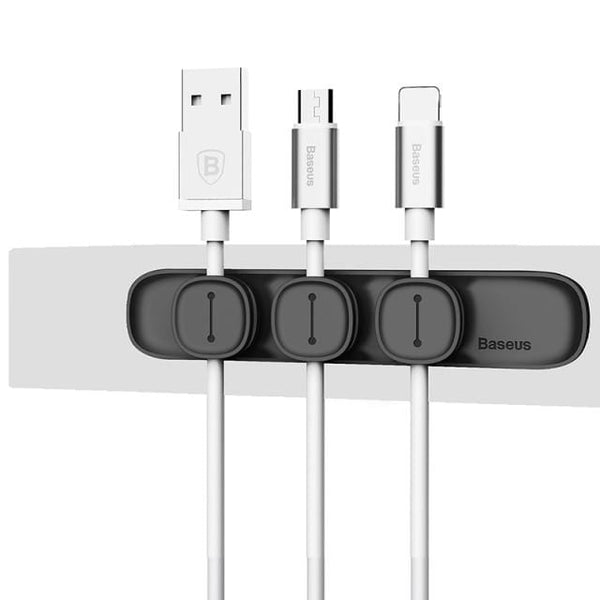 SearchFindOrder Phone Accessories Black Magnetic USB Cable Organizer