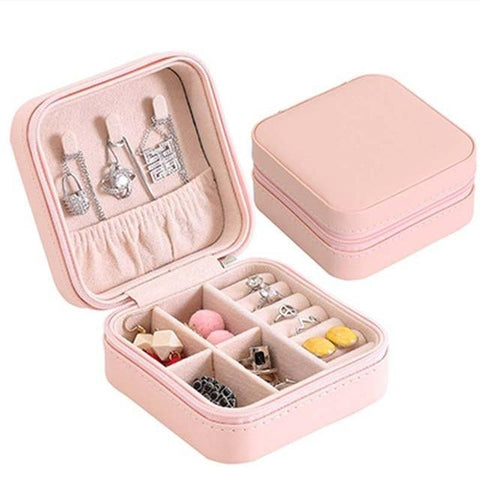 SearchFindOrder Pink 02 Double-Layer Jewelry Box High Capacity